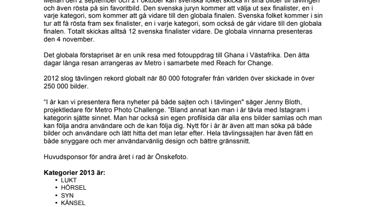 Världens största fototävling för amatörfotografer drar i gång idag!