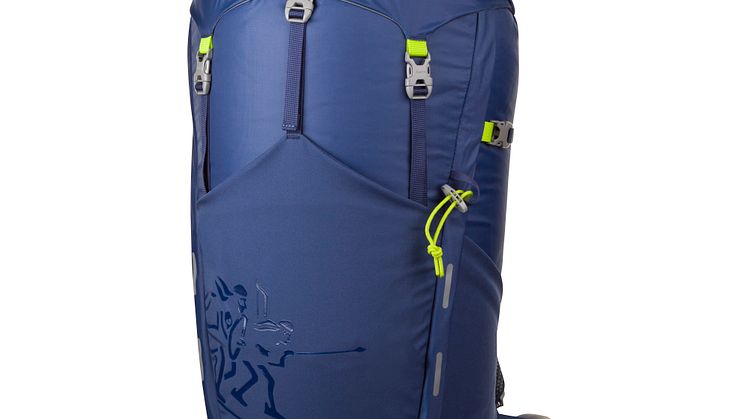 Rondane 65 L - Dusty Blue/Neon Green