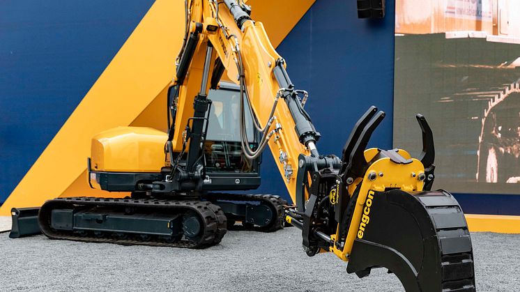 Hyundai forbereder produktionen af gravemaskiner til Engcons tiltrotatorer