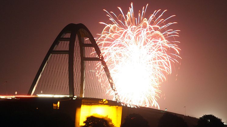 Fehmarnsundbrücke Silvester © Thomas Nyfeler