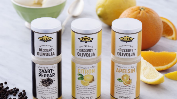Zeta lanserar dessertolivolja i tre smaker