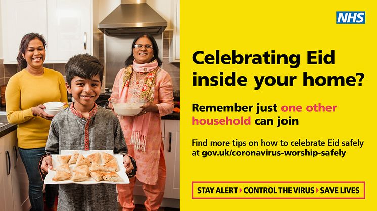 ​Celebrate Eid safely to prevent increase in infections, urge community leaders
