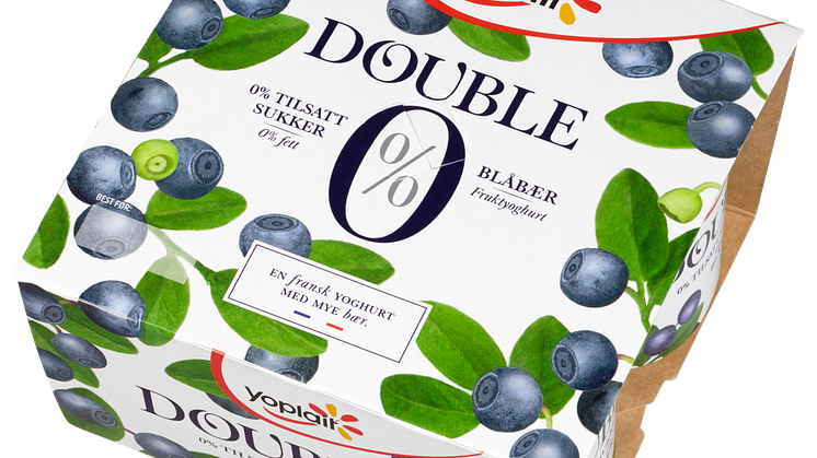 Yoplait Double 0% Blåbær