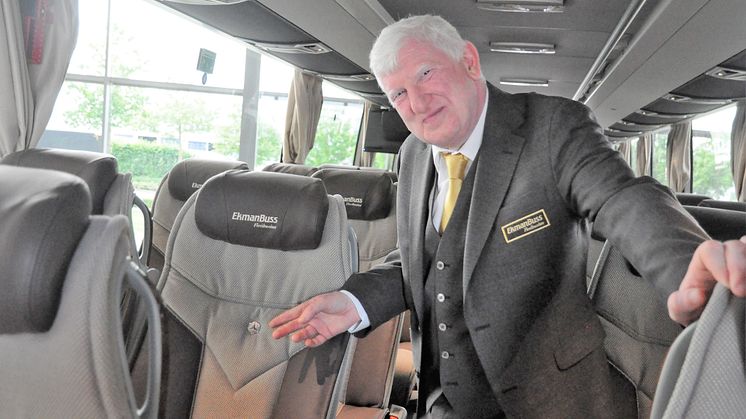 Pressbild. Johan Ekman, grundare och VD på EkmanBuss Flexibussitet. Byline Stefan Loeffler