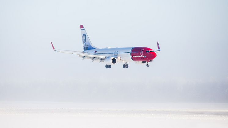 Norwegian's Boeing 737-800. Foto: Jørgen Syversen