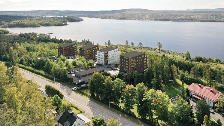 Området ligger i populära Järved och med utsikt över Örnsköldsviksfjärden.