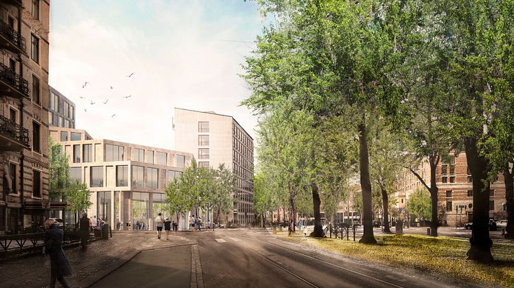 Handelshögskolan i Göteborg, förslag 6: Campus Diem, Från gatan