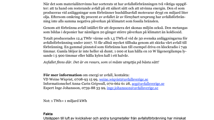 Gamla blöjor är lysande – lika mycket el från sopor som från vindkraft
