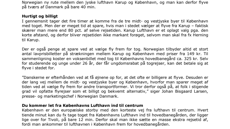 Flyv til København og spar både tid og penge