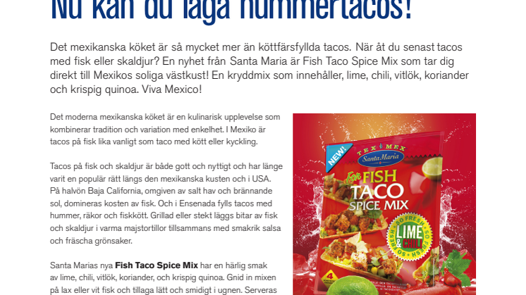 Ta-daa! Nu kan du laga hummertacos!