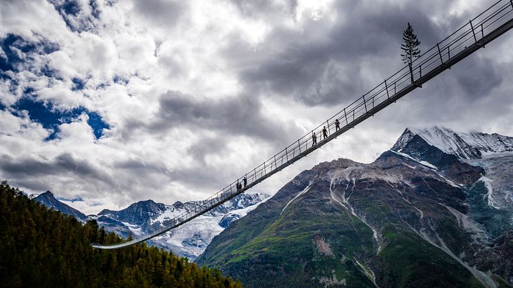 Charles-Kuonen-Bruecke in Randa, Wallis 