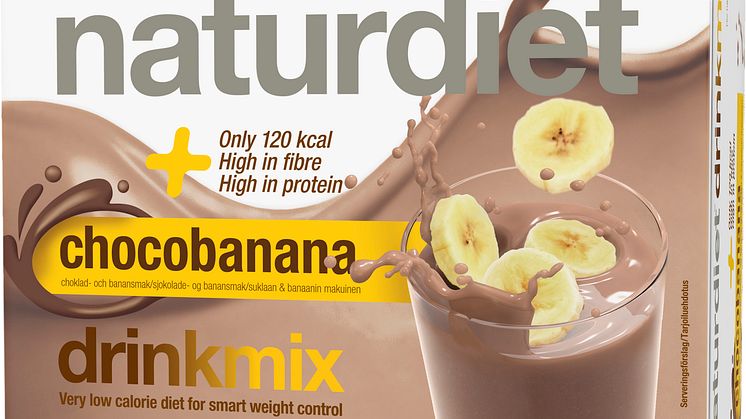 Ny god smak av Naturdiet drinkmix