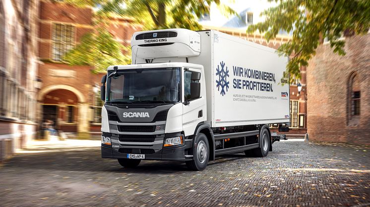 Das Scania Ready Built Kühlfahrzeug Universal ist vielseitig einsetzbar.
