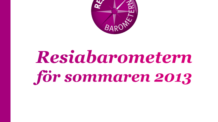 Resiabarometern sommaren 2013