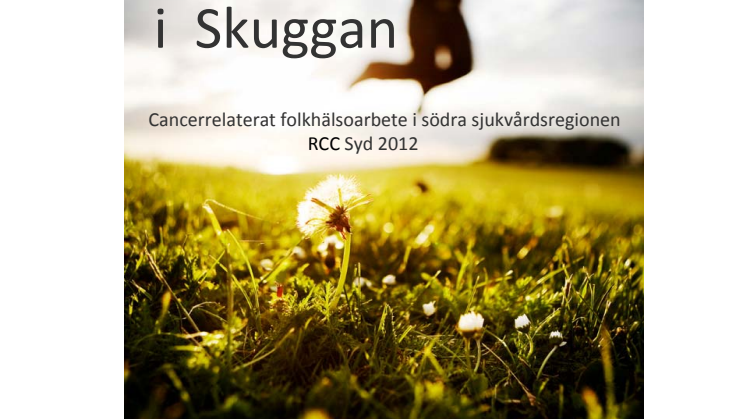 Unik kartläggning av cancerrelaterat folkhälsoarbete i södra Sverige