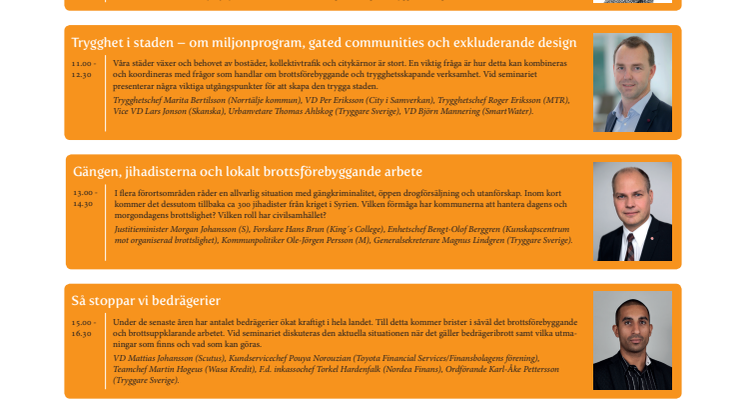 Inbjudan till Säkerhetsdagen - med trygghet i fokus