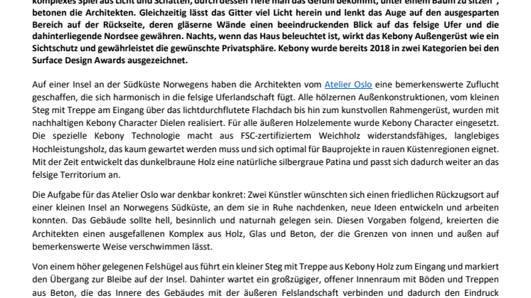 Architekturpreis für „Lichtspiel-Fassade“ aus Kebony