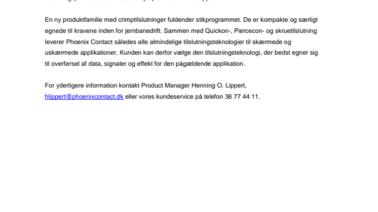 M12-stik med tilslutningsteknologi til alle applikationer