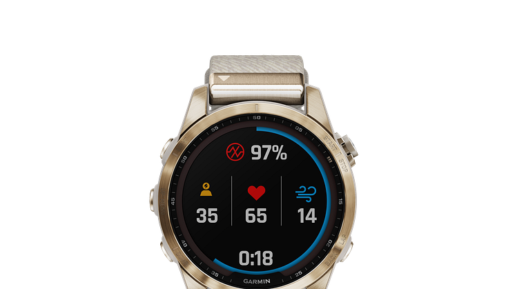 Garmin_fenix 7S Sapphire Solar_Beige_Nylon (c) Garmin Deutschland GmbH