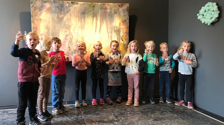 Barnehage på formidlingsbesøk og workshop ved Telemark kunstsenter