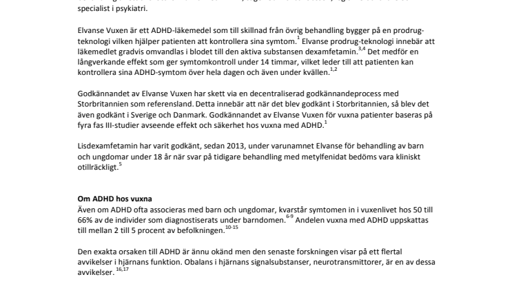 Ny ADHD-behandling för vuxna godkänd i Sverige 