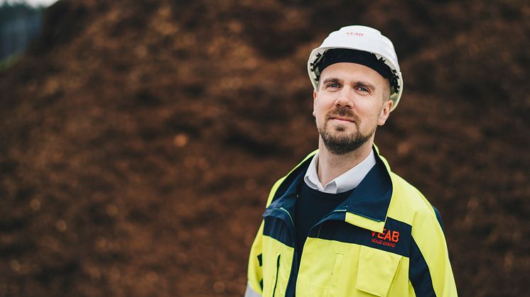 Peter Philipsson, driftsupportchef för Kraft och värme på Växjö Energi.
