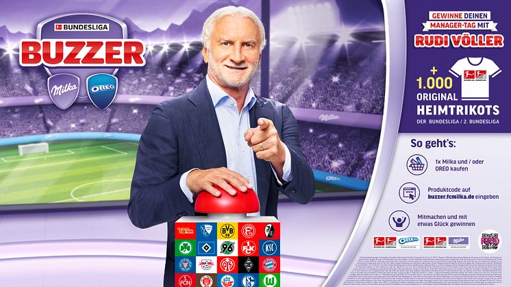 Auch für 2023 hat Mondelēz International attraktive POS-Aktivierungen innerhalb der Partnerschaft mit der Deutschen Fußball Liga zusammengestellt, unter anderem einen Fan-Tag mit Weltmeister und Fußball-Legende Rudi Völler. 