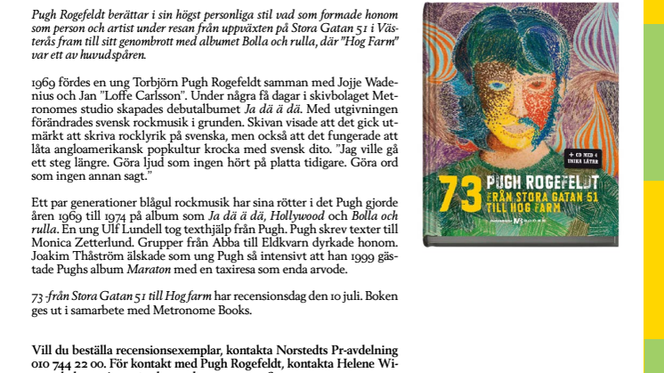 Pugh Rogefeldt - självbiografi om uppväxten och genombrottet