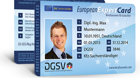EuropeanExpertCard – EU Berufsausweis für Gutachter und Sachverständige