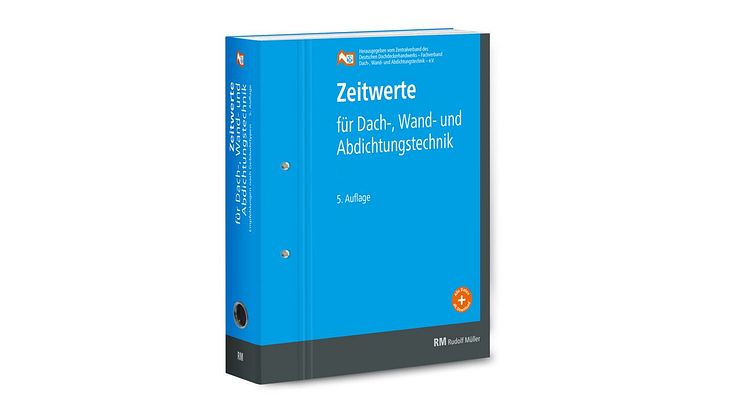 Angebote schnell und sicher kalkulieren mit den aktuellen Zeitwerten für Dach-, Wand- und Abdichtungstechnik – jetzt neu in der 5. Auflage 2022.