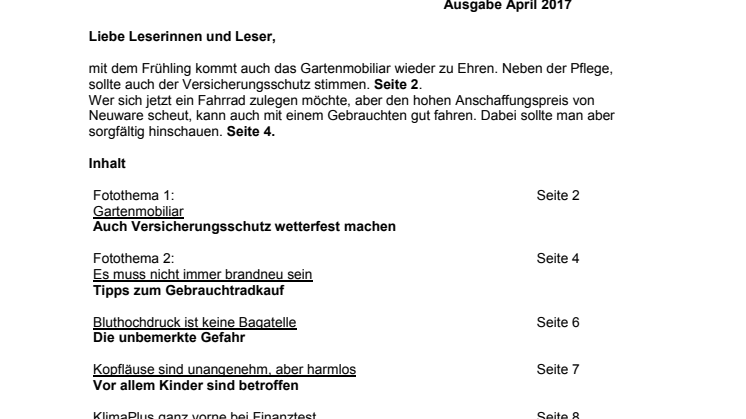 Tipps und Themen 4-2017