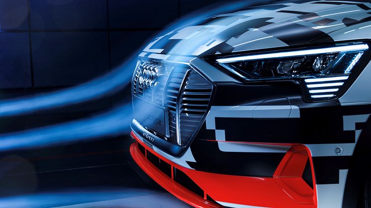 Audi e-tron aerodynamic (front)
