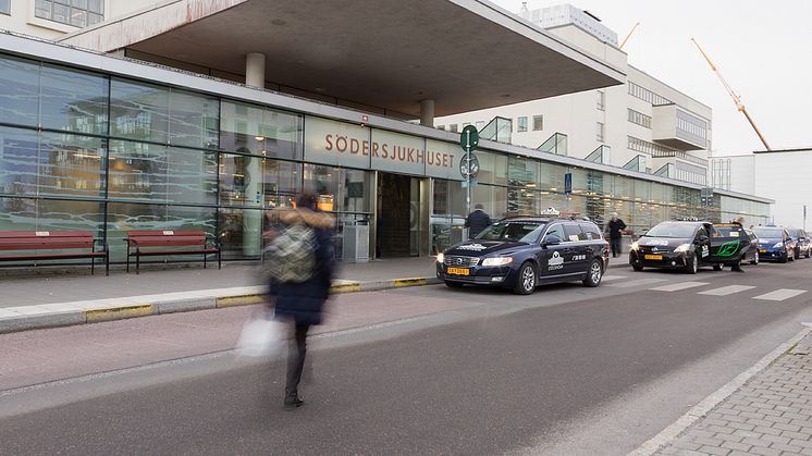 Stockholms läns landsting startar ett kompetenscentrum för kultur och hälsa. På bilden: Södersjukhusets fasad. Foto: Håkansson & Mannberg / Rebecka Näsström
