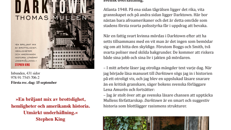 Hyllad kriminalroman som  skildrar det rasistiska Södern