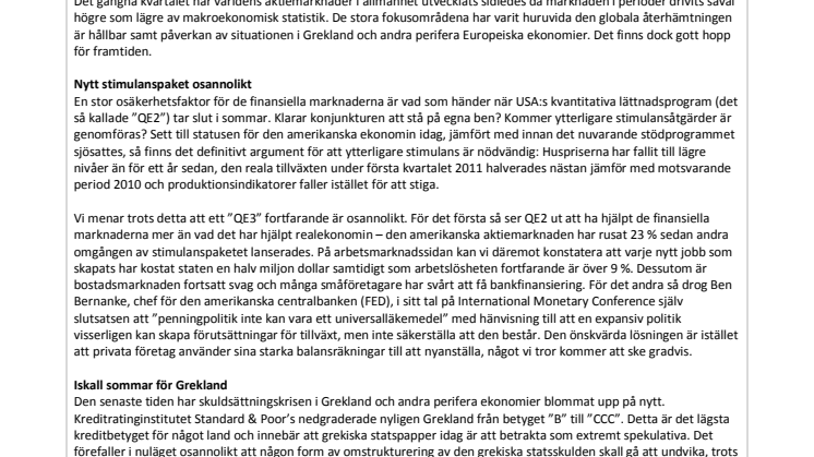 Exceed - Sammanfattning av maj