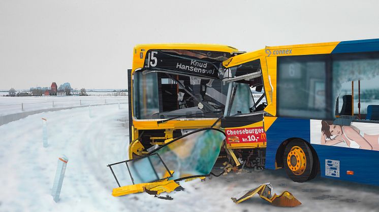 Allan Otte: "Smadret". 122 x 250 cm. Vurdering 125.000-150.000 kr.