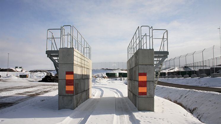 C3C Blocksystem, Konceptlösning nätningsramp med genomfart
