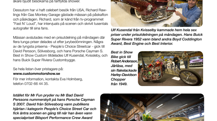 Publikfest på påskens stora motorshow!
