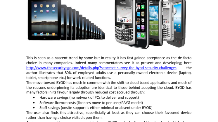 BYOD, Security Consequences and How to Deal With Them