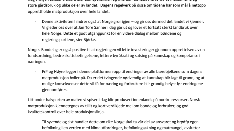 Hvem skal produsere maten vår?