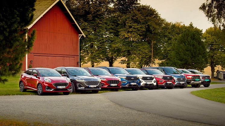 Flere Ford-modeller 2020 Norge