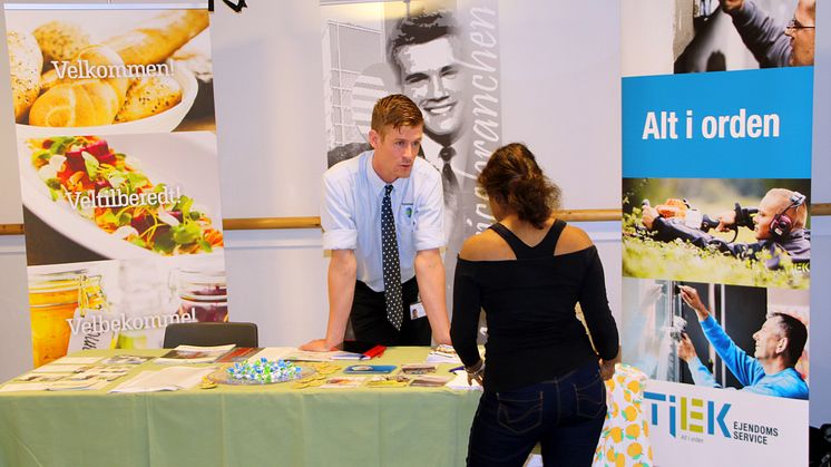 Der skabes kontakter på jobmessen