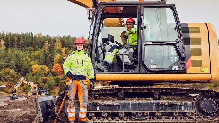 Elever erbjuds en högt efterfrågad utbildning med inriktning anläggningsfordon till hösten 2024/2025