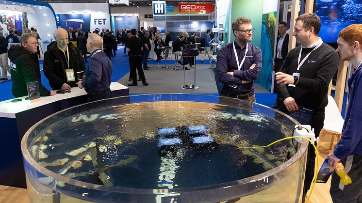 Oi24 features an array of new technology, including the demonstrations by underwater sensor technology leaders WaterLinked