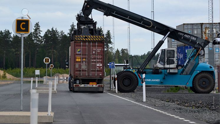 Vaggeryds kombiterminal ska växa med nytt system