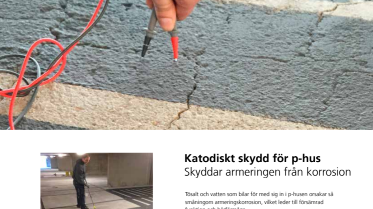 Informationsblad katodiskt skydd för p-hus