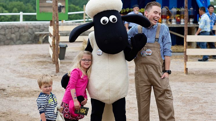 Fåret Shaun i Skånes Djurpark