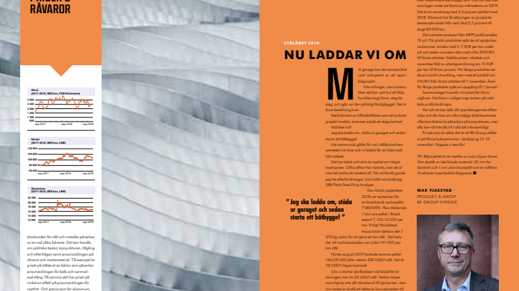 STÅLÅRET 2019: NU LADDAR VI OM