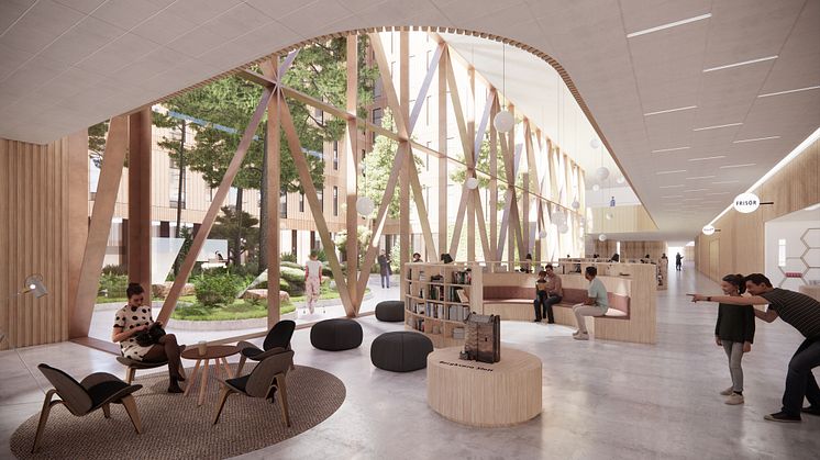 Växjö akutsjukhus, lobby
