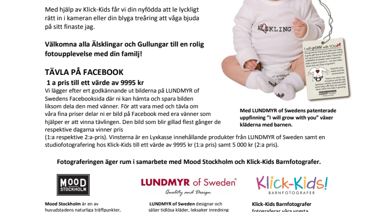 LUNDMYR of Sweden bjuder på barnfotografering i Mood Stockholm